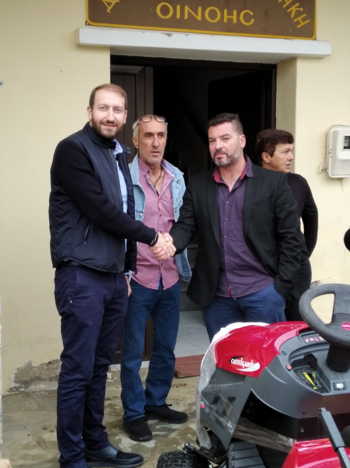 Από αριστερά οι κ.κ. Μ. Γκοσλιόπουλος, Αθ. Κωνσταντινίδης Δ. Λίτσκας και Ευ. Ζαρομυτίδου